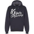 thumbnail image 1 of 10 Years Anniversary Hoodie Men -Image by Shutterstock, Male 3X-Large, 1 of 2