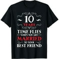 thumbnail image 1 of 10 Years Anniversary T-Shirt - Ten Year of Marriage Gift, 1 of 4