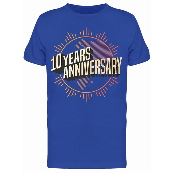 10 Years Anniversary World Lines Tee Men's -Image by Shutterstock