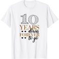 thumbnail image 1 of 10 Years Down For Couples - 10th Wedding Anniversary T-Shirt100% cotton, 1 of 4