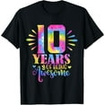 thumbnail image 1 of 10 Years Of Being Awesome 10th Birthday Girl T-Shirt, 1 of 4