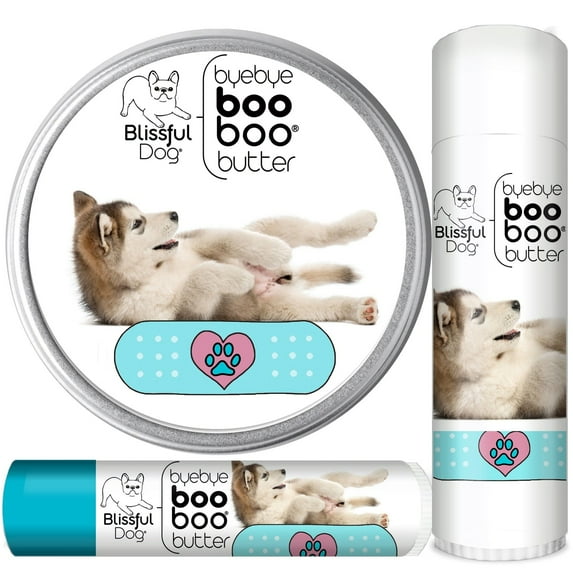The Blissful Dog® Boo Boo Butter I All-Purpose Balm for Scratches, Scrapes and Skin Irritations I All Natural I Veterinarian Recommended I 0.15-Ounce Tube