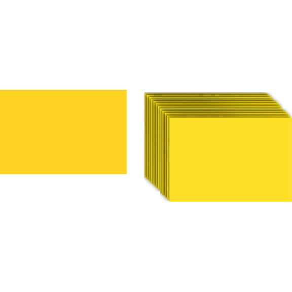 10 Yellow Sign Board 18x12 inch x 4 mm Corrugated Plastic Sign, Flute 12'' - 10 Pack, Great for Advertising Any Event, Open House, Yard Sale, Estate Sale Signs, Ship Same Day (10Signs18x12)