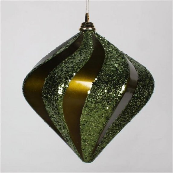 10'' Olive Candy Glitter Swirl Diamond