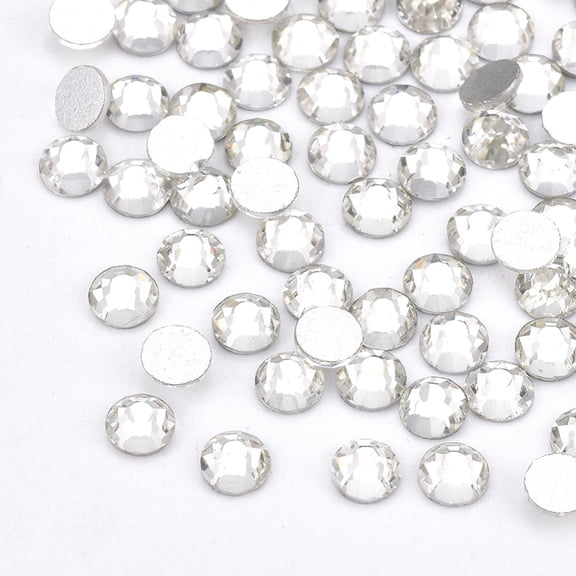 10 bag Glass Flat Back Rhinestone Cabochons Back Plated Faceted Half Round SS16 3.8~4x1.5mm about 1440pcs/bag