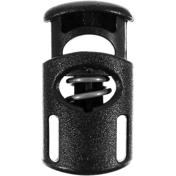 10 black 1/4 inch rope lock clips elastic rope fixing artifacts easily solve the problem of storage and organization