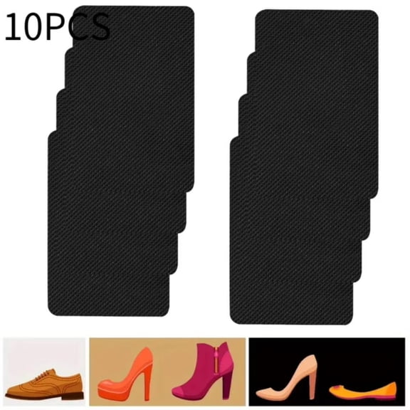 10 black shoe sole protectors, women's high heels sole protectors, suitable for all slim heels, wedge heels, sandals, suitable for both men and women
