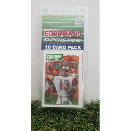 10 card pack NFL football superstar Quarterbacks starter kit includes Brady,Rodgers,Marino,Favre,Rivers,Unitas,Staubach,Brees,Montana,Manning