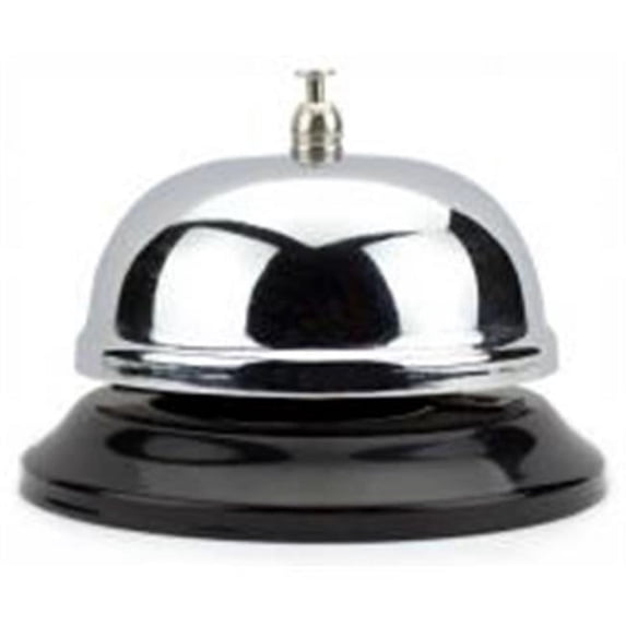 10 cm Chrome Service Bell with Black Base