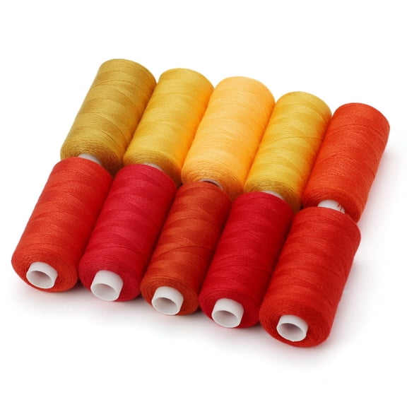 10 colors Polyester Sewing Thread Mixed color 260x60x27mm 10pcs/set Polyester
