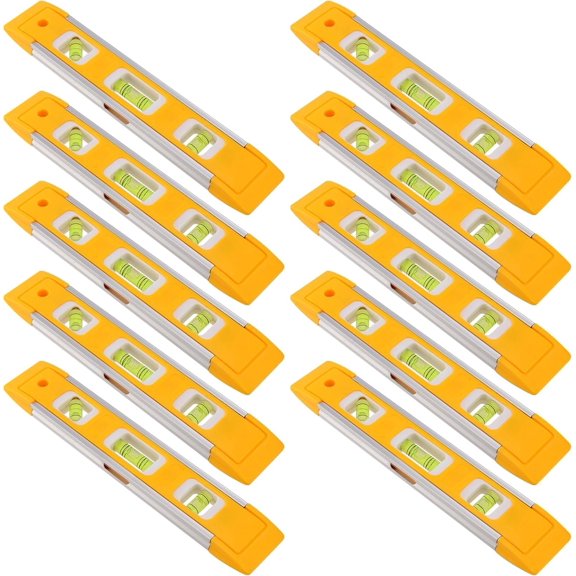 10 count 9 Inch Torpedo Level, Accurate Leveler Tool Torpedo Level , Plastic Spirit Level for Measuring, Testing