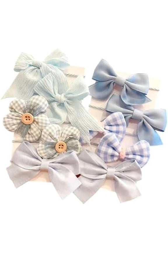 10 count  Hair Ties for Girls,  Hair Tie Cute Bow Elastic Scrunchies, Seamless Ponytail Holders, Little Girls Hair Accessories for Thick Hair