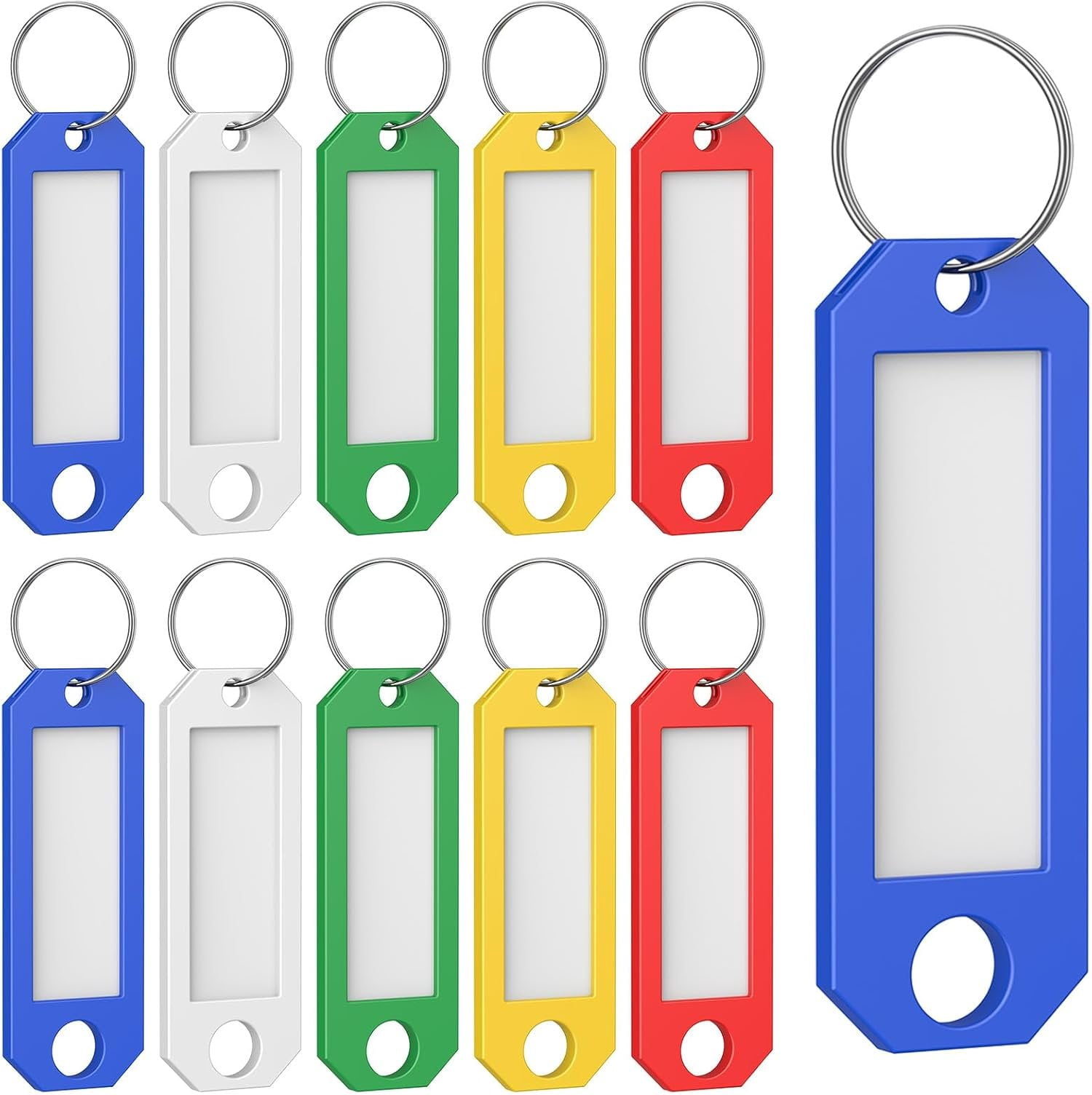10 count Key Tags, 5 Color Key Tags with Labels, Key Labels for , 2.3 ...