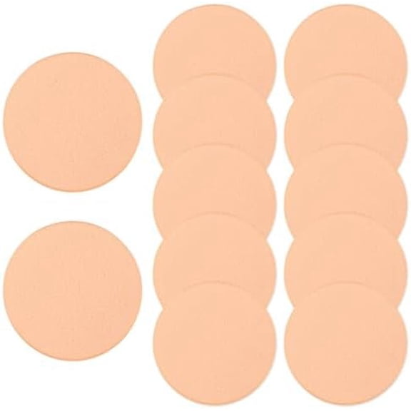 10 count Round Makeup Sponges for Foundation, Foundation Sponge Dry and Wet Makeup Pads Professional  Sponge Round  Pad for Liquid Foundations Cream Concealer