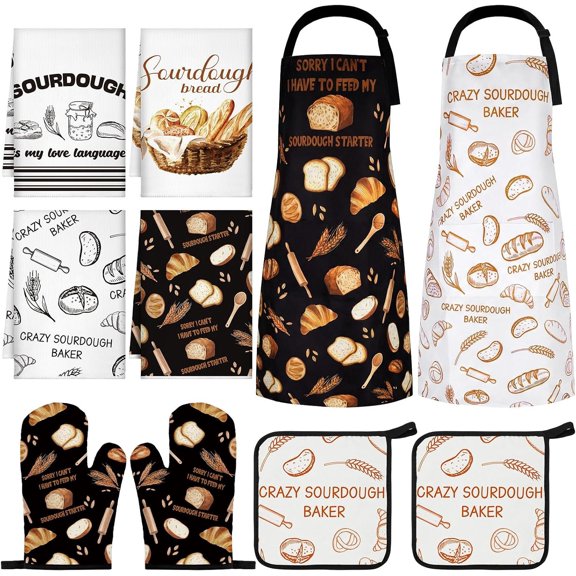 10 count Sourdough Baking Apron Set for Kitchen