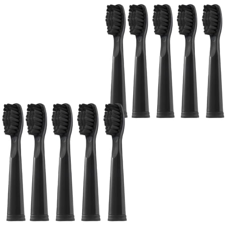 10 electric toothbrush replacement heads compatible with Fairywill toothbrush heads, compatible with FW-507/508/551/515/917/959/2011, FW-D1/D3/D7/D8, medium size
