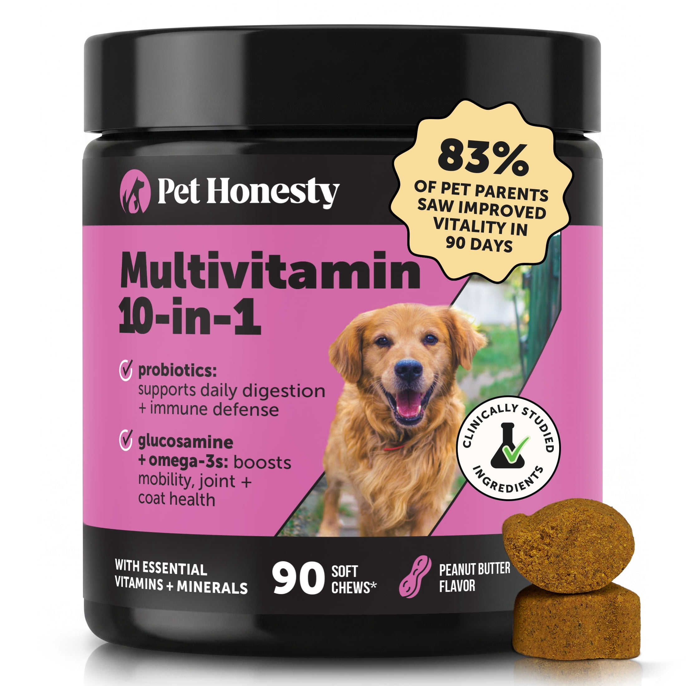 Pet Honesty Dog, 10 in 1 Multivitamin Mobility Immune Skin Coat