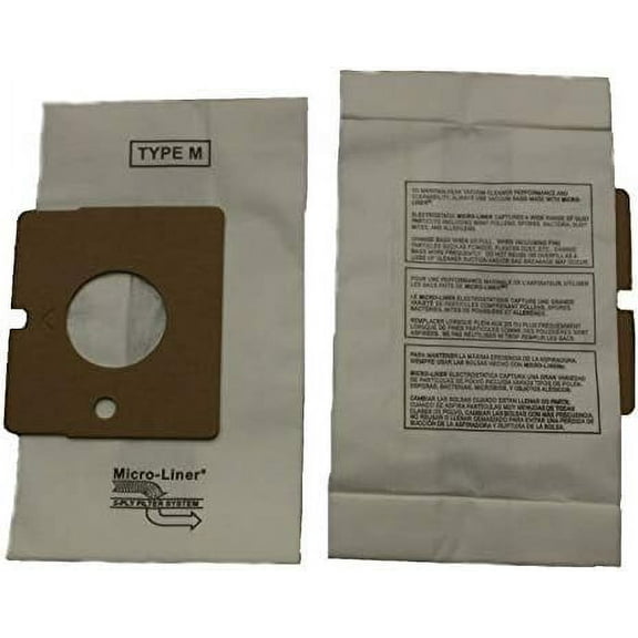 10 for Kenmore Type M Magic Blue 51195, 50101 Premium Allergen Canister Vacuum Bags 10 in a Pack