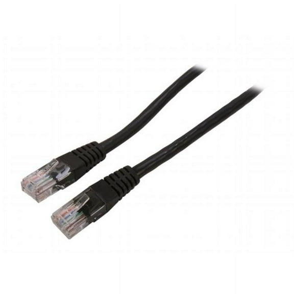 10 ft. Black Molded Cat5e UTP Patch Cable
