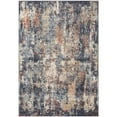 thumbnail image 1 of 10 ft. Blue Abstract Power Loomed Runner Rug, 1 of 1