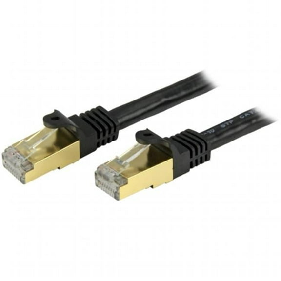 10 ft. Cat6a Patch Cable Shielded STP, Black