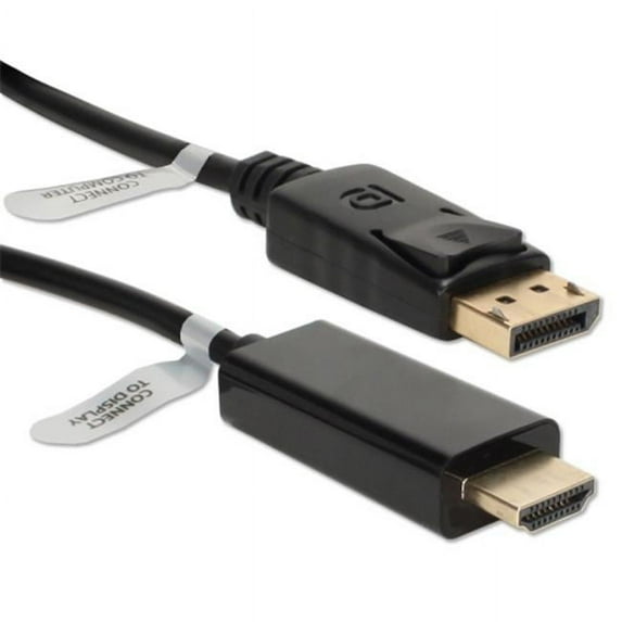 10 ft. DisplayPort to HDMI Digital Audio & Video Cable, Black