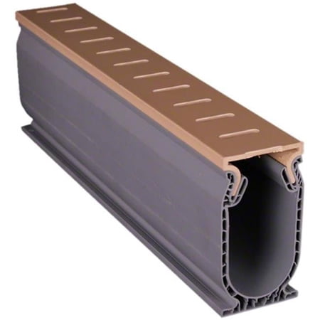 10 ft. Frontier Deck Drain Tan with Adapters