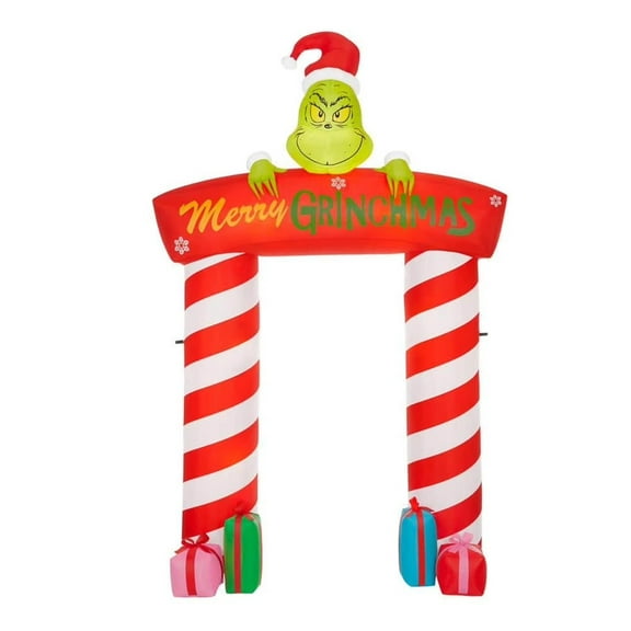 Gemmy 10-Foot Giant-Sized LED Archway Grinch Merry Grinchmas Christmas Inflatable