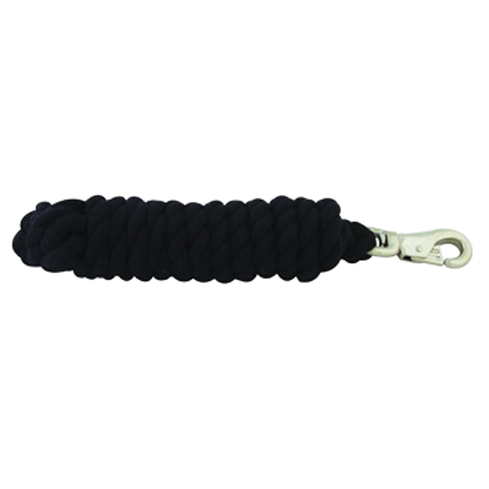10 ft Hilason Riding Horse Cotton Lead With Snap Rope Black - Walmart.com