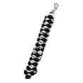 thumbnail image 1 of 10' ft Horse Halter Lead Rope Heavy Duty 3/4 Dia Panic Snap Black White 60526, 1 of 2