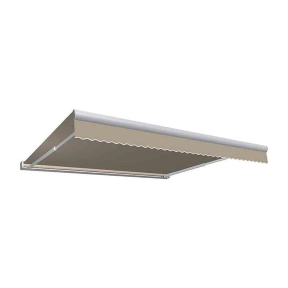 10 ft. Key West Full Cassette Manual Retractable Awning, Linen - 96 in.