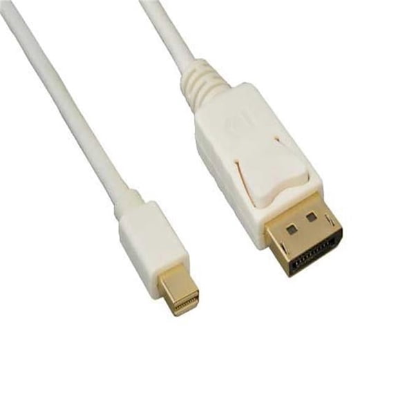 10 ft. Mini DisplayPort to DisplayPort Cable - 32AWG - White