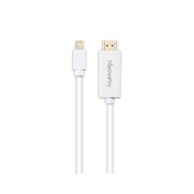 10 ft. Mini Displayport to HDMI Cable Mini DP to HDMI DP Thundebolt Port - White