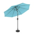 thumbnail image 1 of 10 ft. Outdoor Market Tilting Patio Umbrella with Base in Blue, 1 of 7