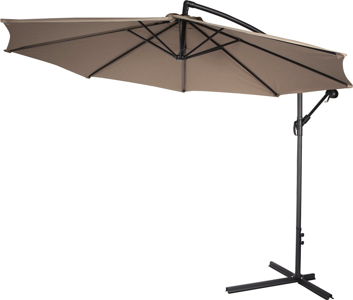 10' ft Outdoor Patio Umbrella Offset Cantilever Umbrella Manual Crank