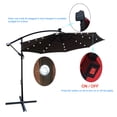 thumbnail image 1 of 10 ft Outdoor Patio Umbrella Solar Powered LED Lighted Sun Shade Market Waterproof 8 Ribs Umbrella with Crank and Cross Base for Garden Deck Backyard Pool Shade Outside Deck Swimming Pool, 1 of 5