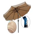 thumbnail image 1 of 10 ft Patio Umbrella Market Table Round Umbrella Outdoor Garden with Crank and Push Button Tilt for Garden Deck Backyard Pool Shade Outside, 1 of 1
