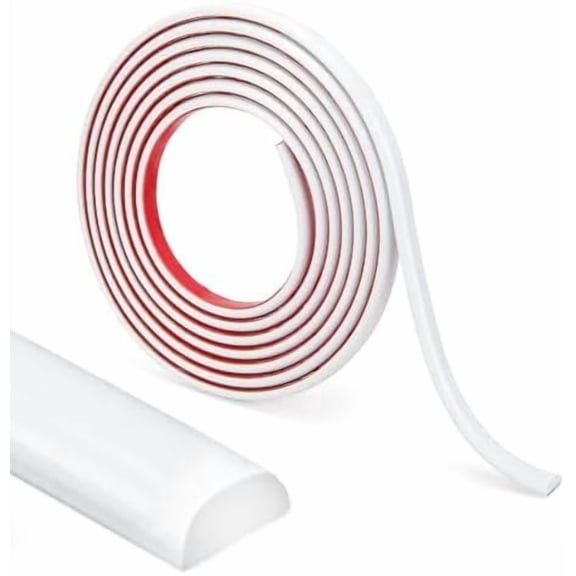 10 ft Peel and Stick Trim, Molding Trim for Walls, Edges, Borders, Backsplash Tiles, Flexible and Self Adhesive Trim, White