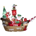 thumbnail image 1 of Gemmy Giant Christmas Inflatable Pirate Ship, 8 ft Tall, Multi, 1 of 1