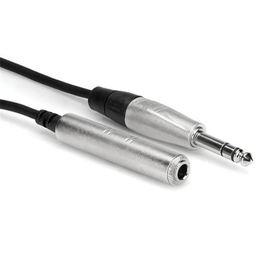 10 ft Pro Headphone Extension Cable - Black - 10 ft - Durable Signal Quality