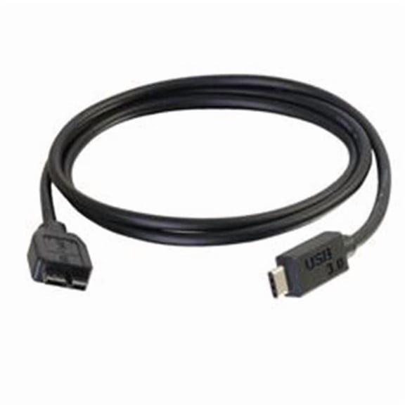 10 ft. USB 3.0-USB 3.1 Gen 1 USB-C to USB Micro-B Cable M-M - Black