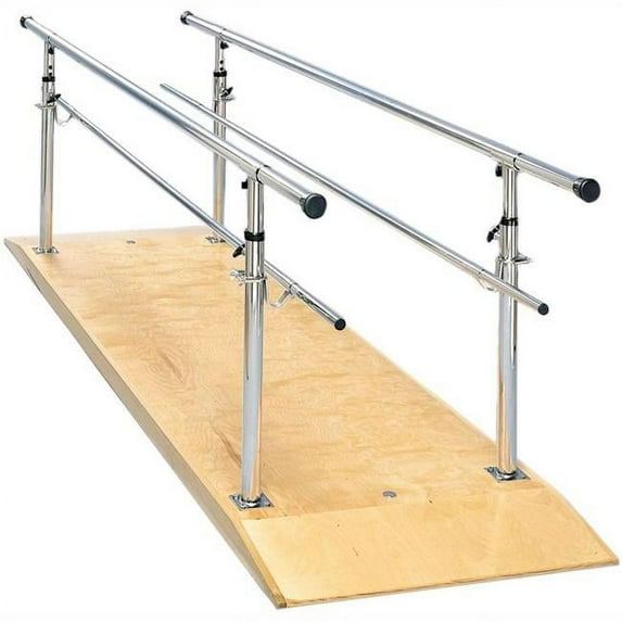 10 ft. Wood Platform Mounted Parallel Bars, Height Adjustable
