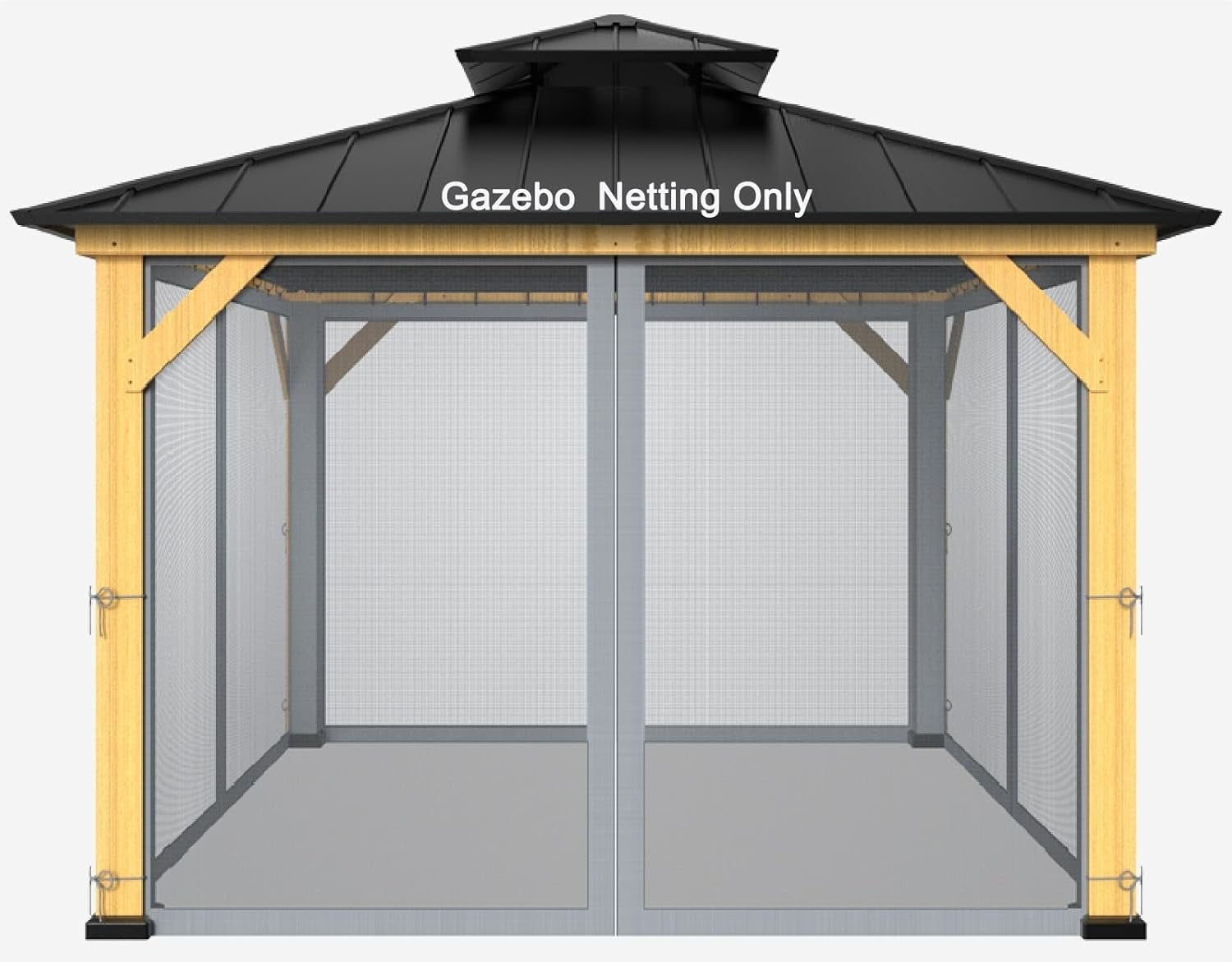 Outdoor Curtains Gazebo Mosquito Netting VEVOR Gzebo Netting