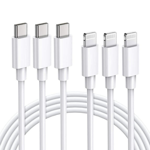 10 ft for I phone USB-C to Lightning Fast Cable charger 10 ft (3 m ) 3 pack