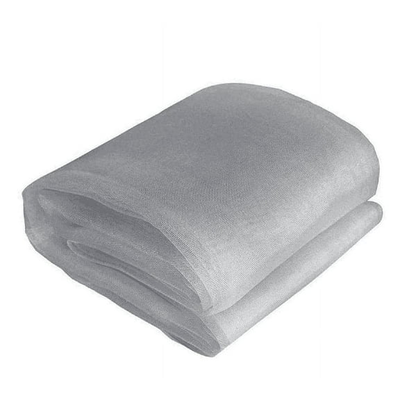 10 ft. x 10 ft. Gray Mosquito Net DIY Fabric Insect Pest Barrier Netting Curtains for Home/Travel/Camping