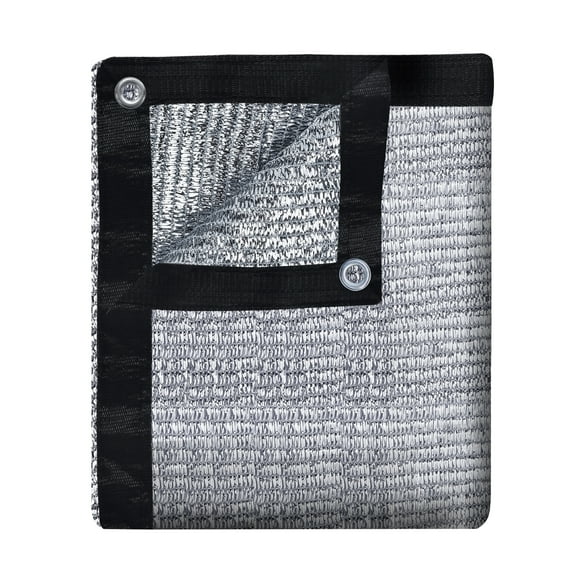 10 ft. x 14 ft. Reflective Aluminet Sun Shade Cloth for Dog Cage Pet Kennel Car Shed Top Shade Cover