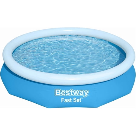 10 ft x 26 in Round Inflatable Above-Ground Swimming Pool