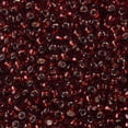 thumbnail image 1 of 10 g TOHO Round Seed Beads Japanese Seed Beads (2153S) Silver Lined Dark Cherry Amber 8/0 3mm Hole: 1mm 222pcs/10g, 1 of 5
