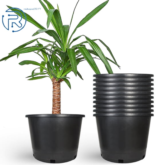 10 gal Heavy Duty Premium Plastic Nursery Plant Container Garden Planter Pot