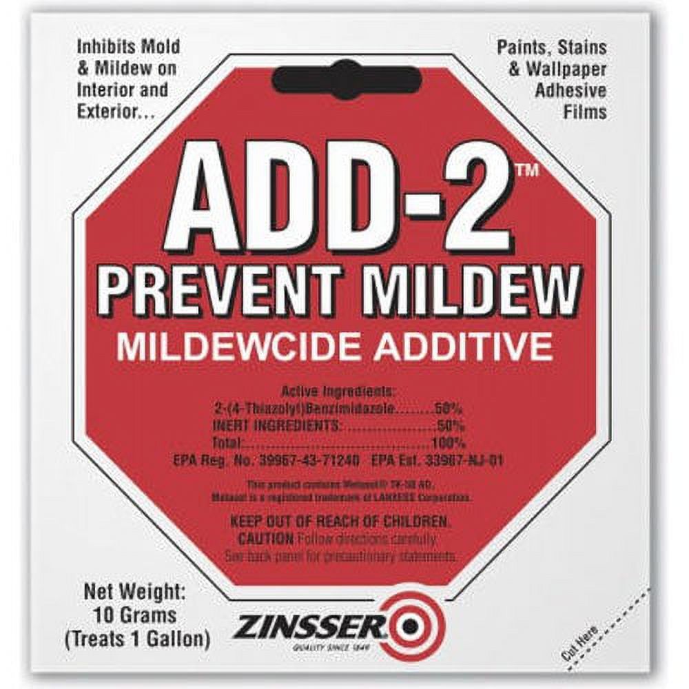 10 gm Zinsser 60511 Zinsser, Add2 Interior/Exterior Mildewcide